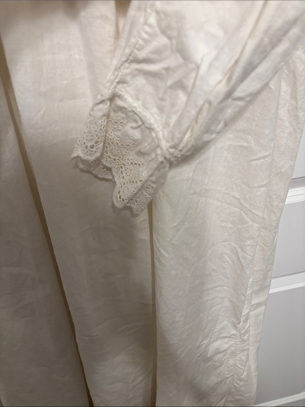 Eileen West Cream Lace-Trim Nightgown Vintage - Picture 4 of 10